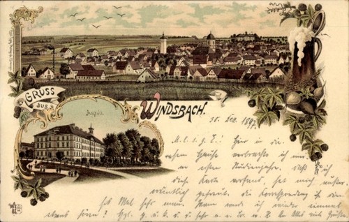 Litho windsbach mittelfranken - litho,