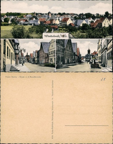 Ansichtskarte windsbach - ansichtskarte,