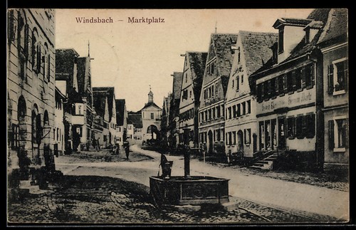 Ansichtskarte windsbach - ansichtskarte,