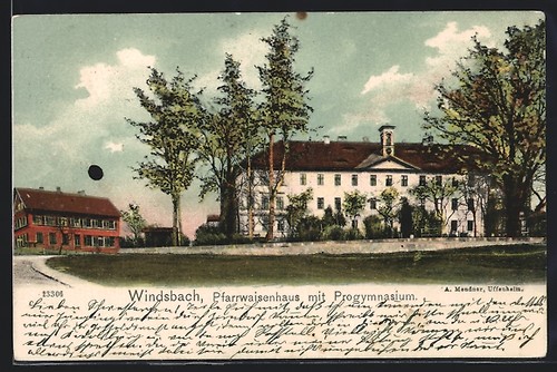 Windsbach pfarrwaisenhaus mit - windsbach,,