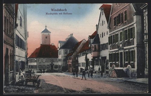 Windsbach marktplatz mit - windsbach,,